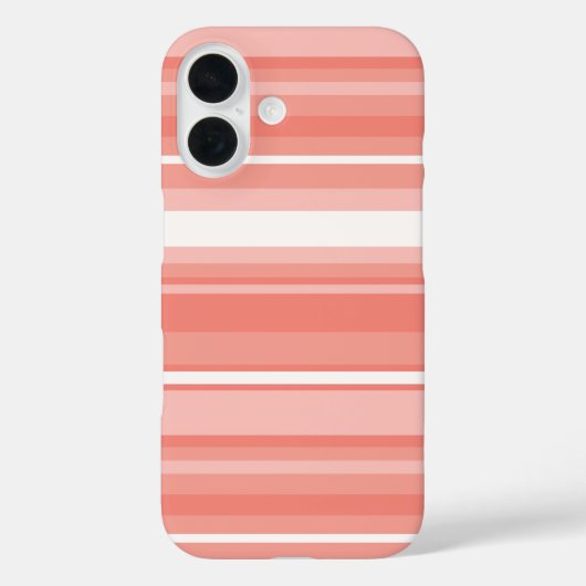 Korallenstreifen Case-Mate iPhone Hülle (Rückseite)