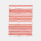 Korallenstreifen Fleecedecke (Vorderseite)