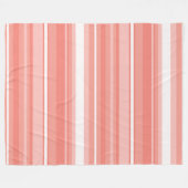 Korallenstreifen Fleecedecke (Vorderseite (Horizontal))