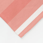 Korallenstreifen Fleecedecke (Ecke)