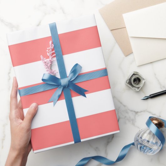 Korallenstreifen Geschenkpapier (Schenken)