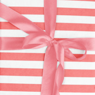 Korallenstreifen Geschenkpapier