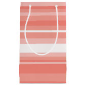 Korallenstreifen Kleine Geschenktüte (Vorderseite)
