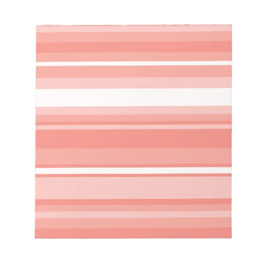 Korallenstreifen Notizblock (Vorderseite)