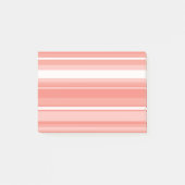 Korallenstreifen Post-it Klebezettel (Vorderseite)