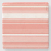 Korallenstreifen Steinuntersetzer (Vorderseite)