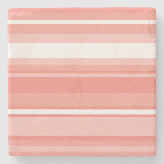 Korallenstreifen Steinuntersetzer (Vorderseite)