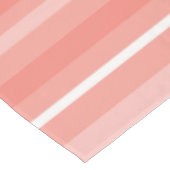 Korallenstreifen Tischdecke (Schrägansicht)