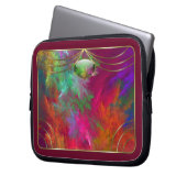 Korallentiefen Laptop-Sieb Laptopschutzhülle (Vorderseite Links)