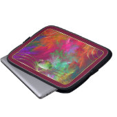Korallentiefen Laptop-Sieb Laptopschutzhülle (Vorne Knopf)