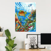 Korallenträume Poster (Heimbüro)