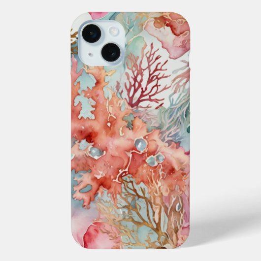 Korallenuntersee-Roter Ton Case-Mate iPhone Hülle (Rückseite)