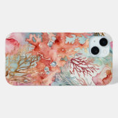 Korallenuntersee-Roter Ton Case-Mate iPhone Hülle (Rückseite (Horizontal))