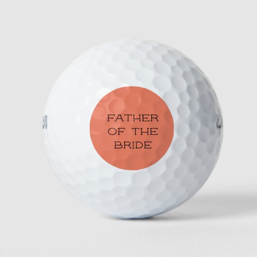 Korallenvater Personalisiert Golfball (Vorderseite)