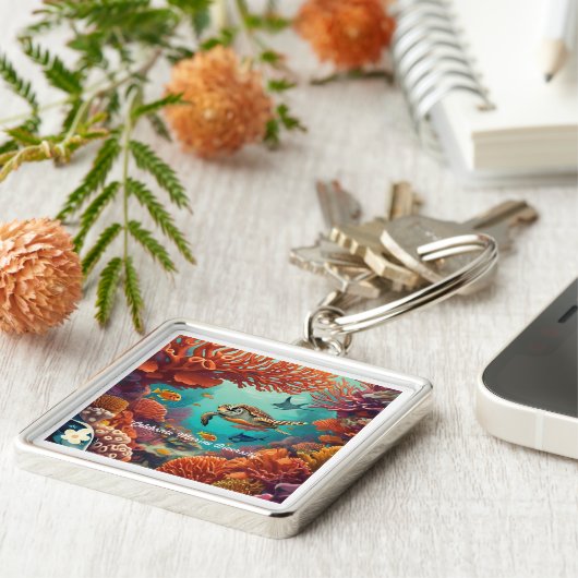 "Korallenvisionen" Schlüsselanhänger (Seite)