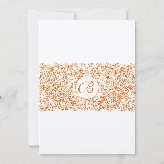 Korallenvögel Whimsical Liebesvögel Hochzeit Einla Einladung (Vorderseite)