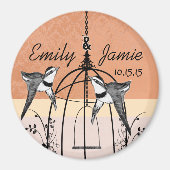 Korallenvogelmagnete oder individuell zugeschnitte magnet (Vorne)