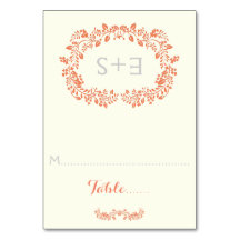 Korallenwalzrahmen & Initialen Hochzeitsstiftung P