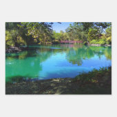 Korallenwasser des Sees Hochwertiges Triad Bundle Geschenkpapier Set (Vorderseite 2)