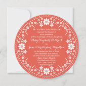 Korallenweiße Blumenzwiebeln Einladung (Vorderseite)