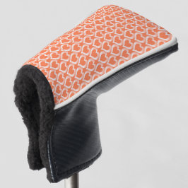 Korallenweißes Herzen Muster Golf Headcover