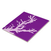 Korallenzweig - Amethyst und Orchid Fliese (Seite)