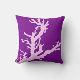 Korallenzweig - Amethyst und Orchid Kissen