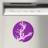 Korallenzweig - Amethyst und Orchid Magnet (In Situ (Geschirrspüler))