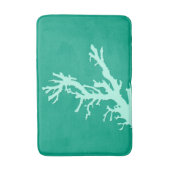 Korallenzweig - aquamarin und Meeresgrün Badematte (Vorderseite Vertikal)