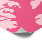 Korallenzweig, Korallenrosa Poster (Ecke)