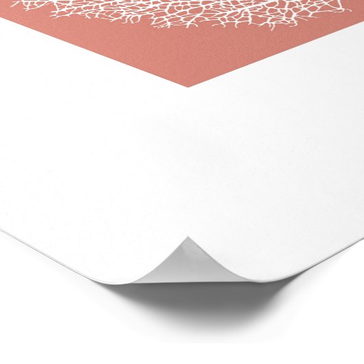 Korallenzweig Poster (Ecke)