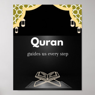 Koran führt uns jeden Schritt / Motivations-Wandku Poster