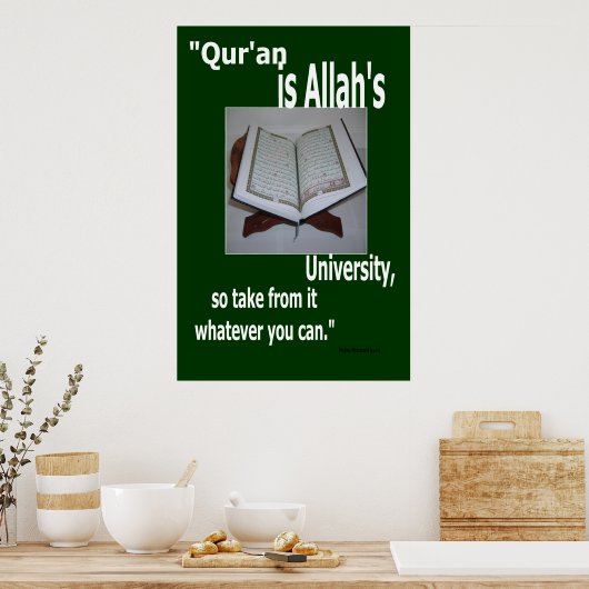 Koran ist Allah's University Poster (Küche)