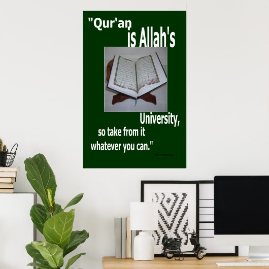 Koran ist Allah's University Poster (Heimbüro)