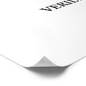 Koran | Kalligraphie Inspirierend Verse/Zitat. Poster (Ecke)