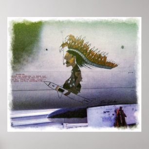 Korat AFB Thailand 1968 F-105 A Print Poster