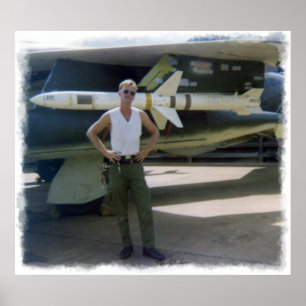 Korat AFB Thailand 1968 F-105 Print Poster