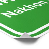 Korat Ahead ⚠ Thai Highway Traffic ⚠ Poster (Ecke)