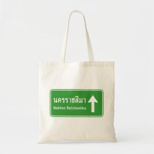 Korat Ahead ⚠ Thai Highway Traffic ⚠ Tragetasche