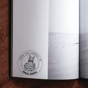 Korat Cat, Buch aus der Bibliothek von Gummistempel