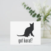 Korat Cat Postkarte (Stehend Vorderseite)