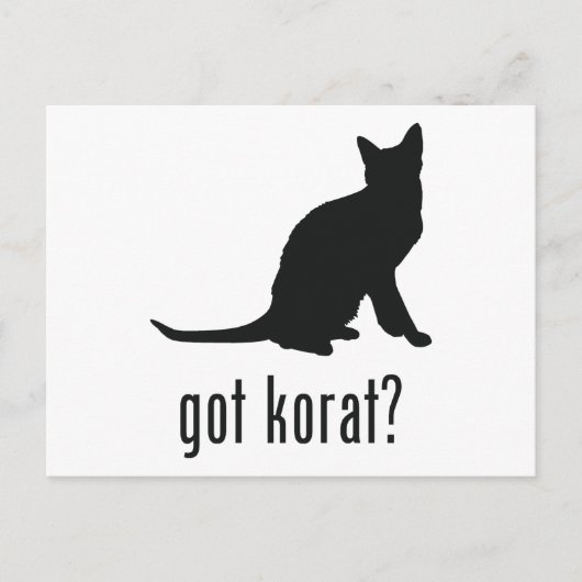 Korat Cat Postkarte (Vorderseite)