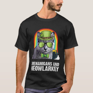 Korat-Katze Meowlarkey St. Patricks Tag T-Shirt