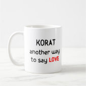 Korat-Liebe Kaffeetasse (Links)