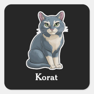 Korat Quadratischer Aufkleber