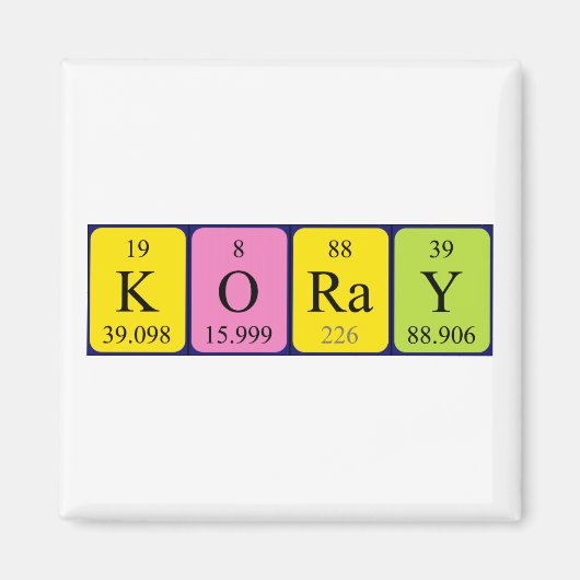 Koray Periodenmagnet Magnet (Vorne)