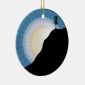 Korb auf einem Berg Keramikornament (Rechts)