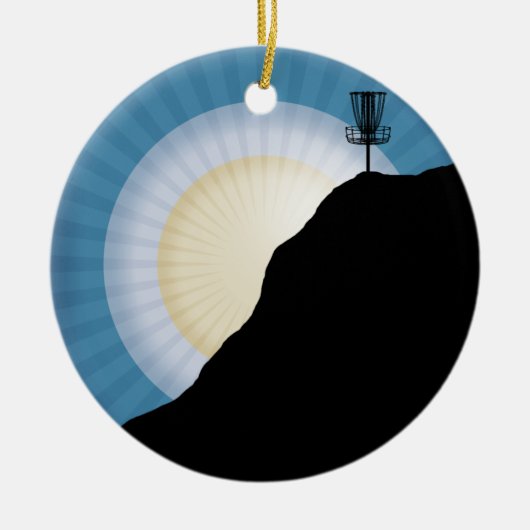 Korb auf einem Berg Keramikornament (Vorne)