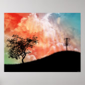 Korb auf einem Hügel Poster (Vorne)