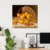 Korb aus Birnen und Krabapeln Poster (Heimbüro)